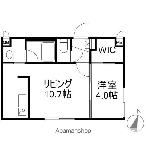 シャンテ南7条の間取り写真