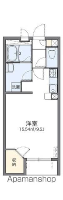 レオネクストアンジェリカ[1K/30.84m2]の間取図