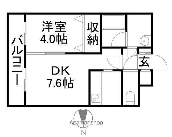 KG SQUARE S6の間取り写真