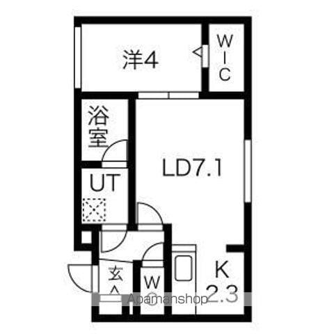 CHAMBRE宮の沢の間取り写真