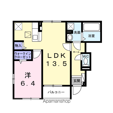 後三条町アパートの間取り写真