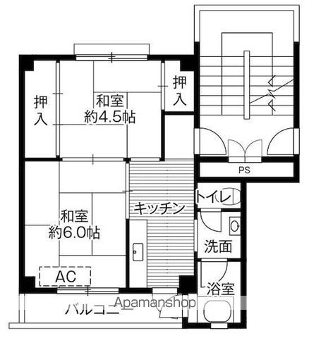 【ビレッジハウス琴海１号棟の間取り】