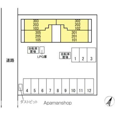 ガーデンテラス加納寿 301 ｜ 岐阜県岐阜市加納寿町２丁目9（賃貸アパート1K・3階・34.49㎡） その1