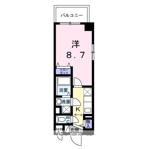 府中市白糸台のマンションの間取り