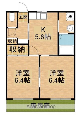 大山壱番館Aの間取り写真