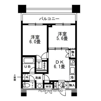 レジディア錦糸町[2DK/40.02m2]の間取図