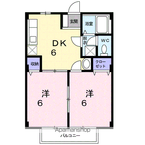 ニューシティ広川の間取り写真