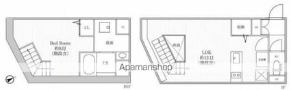 ＬＥＧＡＬＡＮＤ中目黒[1LDK/44.19m2]の間取図