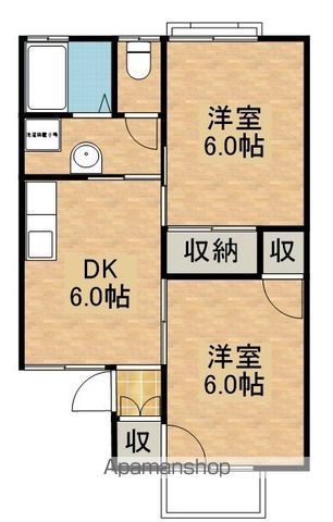 ハイツメロンの間取り写真