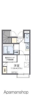 レオパレスＫ＆Ｓ[1K/21.65m2]の間取図