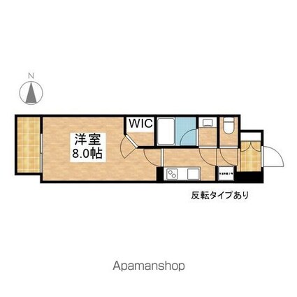 愛知県名古屋市東区泉１丁目[1K/27.41m2]の間取図