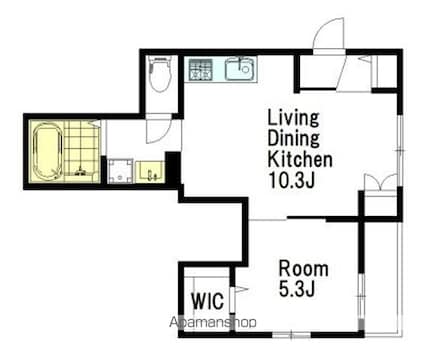 カーサ　南梅ヶ丘[1LDK/40.69m2]の間取図
