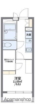レオパレス冨士[1K/19.87m2]の間取図