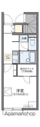 レオネクストやまと[1K/23.61m2]の間取図