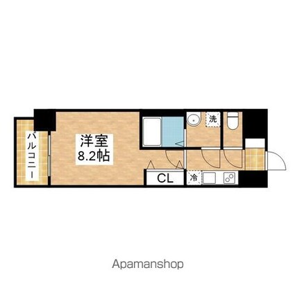 ＳーＲＥＳＩＤＥＮＣＥ池下西フリーレントキャンペーン実施中[1K/25.37m2]の間取図