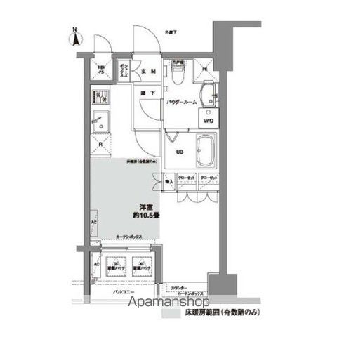 【コンフォリア芝公園の間取り】