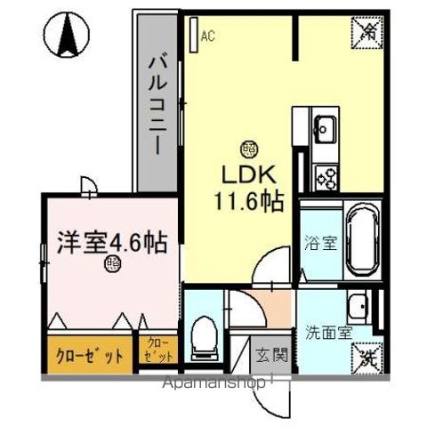 GARANCE新森の間取り写真