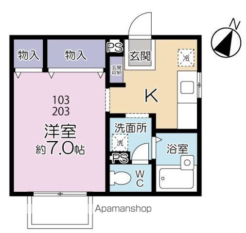 コンフォートAの間取り写真