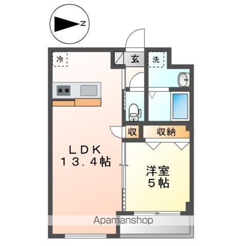 仮称）三郷市谷中マンション工事の間取り