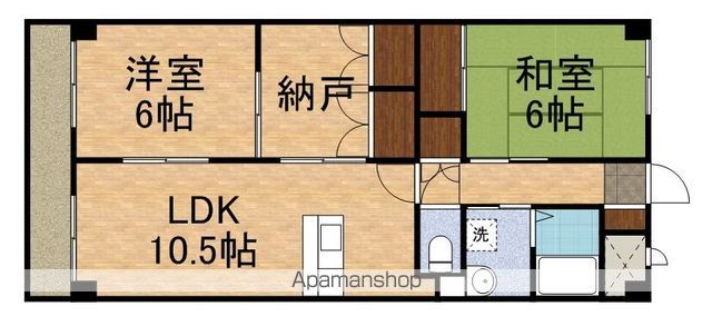 立川市柏町のマンションの間取り