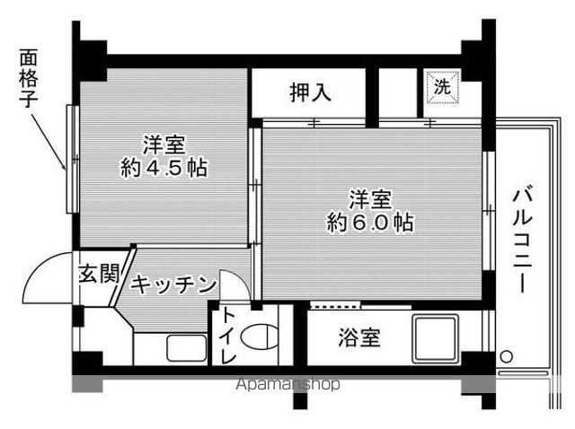 ビレッジハウス西町4号棟の間取り写真
