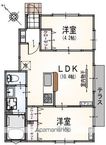 【サンライズ狛江の間取り】