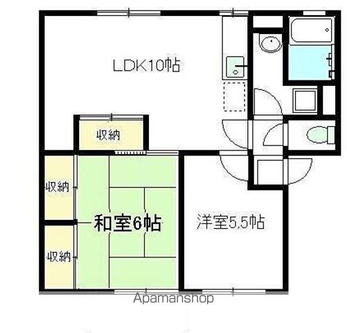 ソファレ土屋Bの間取り写真