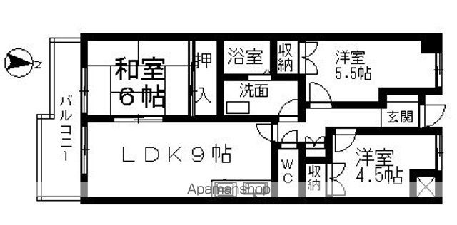 レジデンス代官町スクエアの間取り写真