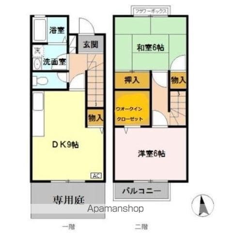 【立川市西砂町のアパートの間取り】