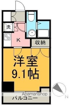 リアン　トレゾール　東京亀有[1K/26.68m2]の間取図