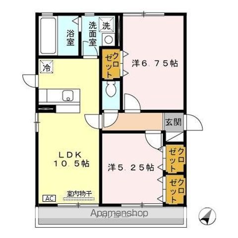 コンフォート立川の間取り