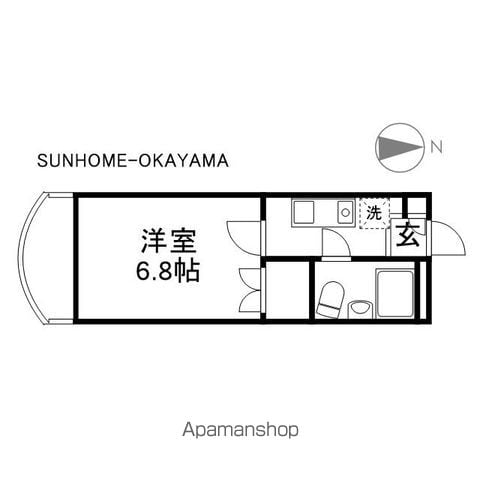 カナンハイツA棟の間取り写真