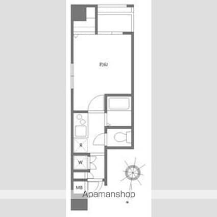 ルリオン両国[1K/20.37m2]の間取図