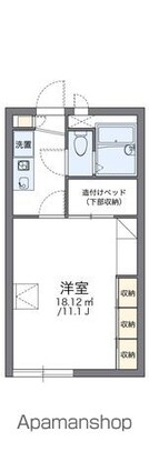 レオパレスサニープレイＢ[1K/26.49m2]の間取図