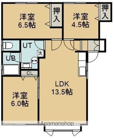ハイツサワダ桔梗の間取り写真