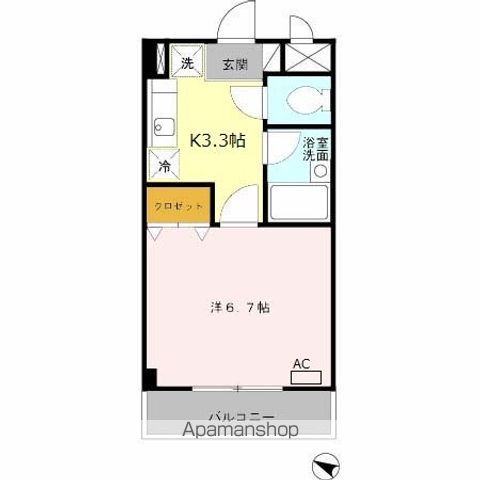 【大阪市港区築港のマンションの間取り】