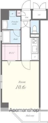ｓｏｌｅｉｌ神楽坂[1K/34.29m2]の間取図