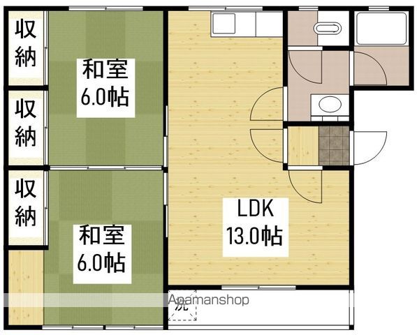 大名マンションの間取り写真