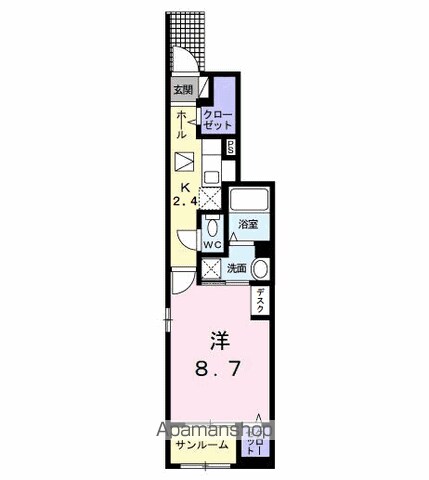 松戸市五香のアパートの間取り