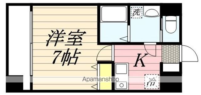 福岡市博多区綱場町のマンションの間取り