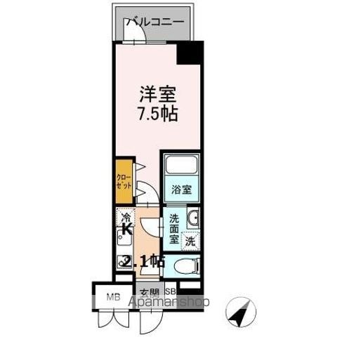 TRE LUCE横濱関内の間取り写真