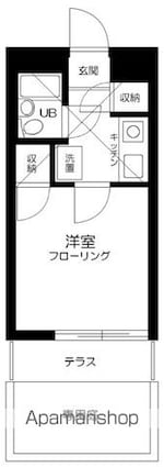 東京都板橋区前野町６丁目[1K/16.52m2]の間取図