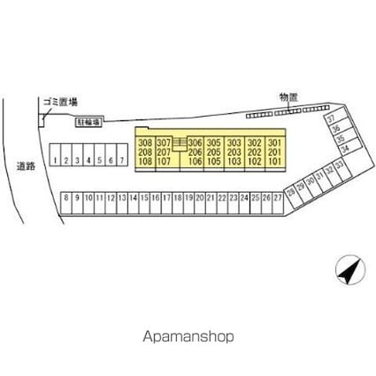 Ｂｉｚ　ＳＴＡＹ　弘前[1LDK/35.21m2]の配置図