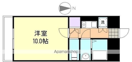 岡山県倉敷市新倉敷駅前３丁目[1K/30m2]の間取図