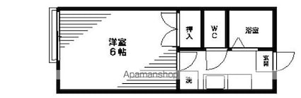 コーポ志摩Ａ棟[1K/18.36m2]の間取図