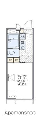 レオパレス旭Ⅱ[1K/19.87m2]の間取図