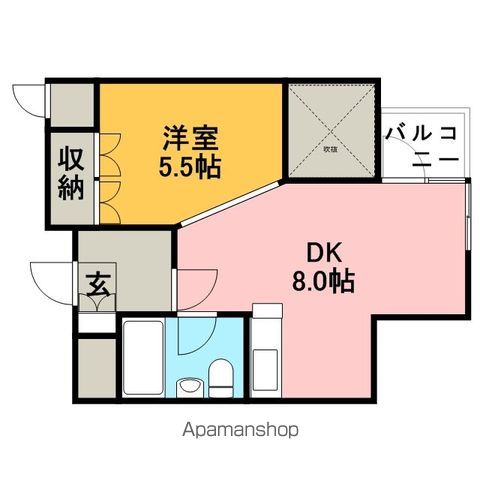 フューデイズコンドミニアム銭函の間取り写真