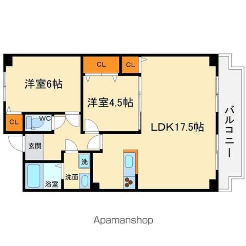 箕面市 4階建 築40年の間取り写真