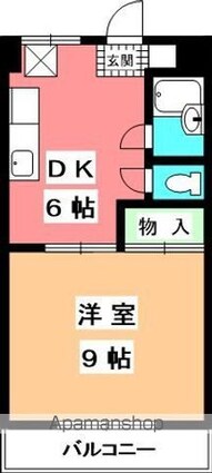 マンションふじ[1DK/35m2]の間取図