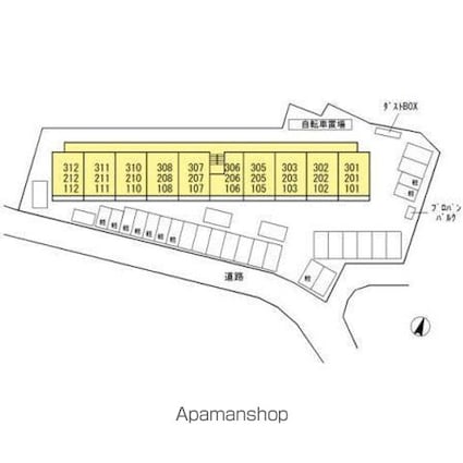 岡山県岡山市北区御津野々口[1LDK/40.29m2]の配置図